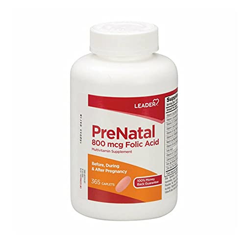 Leader PreNatal Vitamins, 365 Caplets Leader