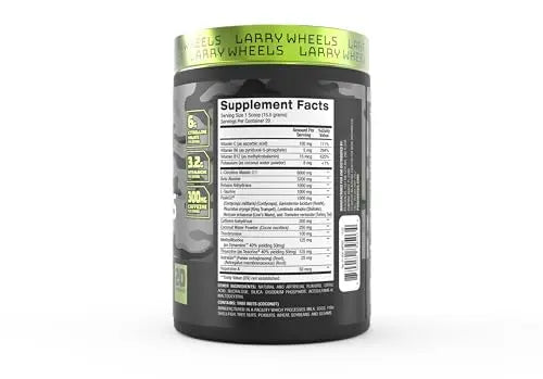 Larry Wheels' Pre Workout - Energy Drink Powder - Pre Workout Powder for Men & Women PR Sciences