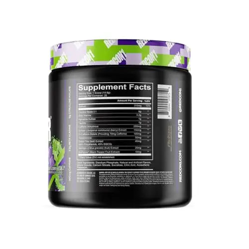 REDCON1 Total War Pre Workout Powder, Sour Gummy Bear - Fast Acting Caffeinated REDCON1