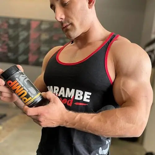Harambe Pump - Nitric Oxide Supplement with Nitrosigine, S7, and BioPerine - Best Pre Harambe Blood