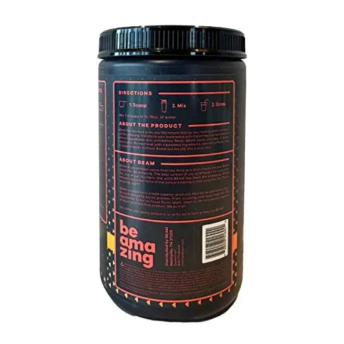 BEAM Pre-Workout Powder | Vegan Energy Booster Powdered Drink with All-Natural BEAM