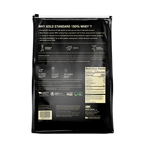 Optimum Nutrition Gold Standard 100% Whey Protein Powder, Vanilla Ice Cream, 10 Pound Optimum NutritionBuy Supplements Australia