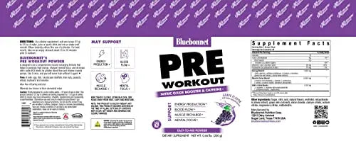 BlueBonnet Nutrition Extreme Edge Pre workout, Increases Nitric Oxide (NO) levels Bluebonnet