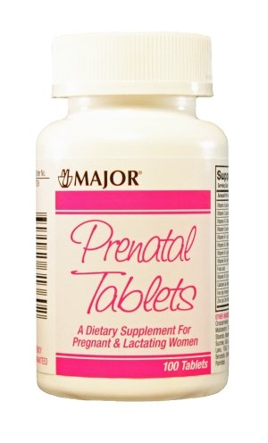 Prenatal Tablets, 27-0.8mg, 100ct by MAJOR PHARMACEUTICALS MAJOR