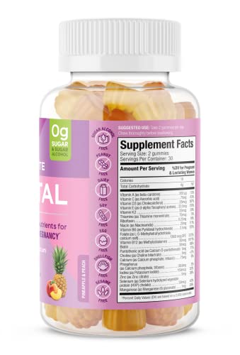 SUKU Vitamins - Complete Prenatal - Enriched with Calcium, Vitamin K2, Vitamin B12 SUKU Vitamins