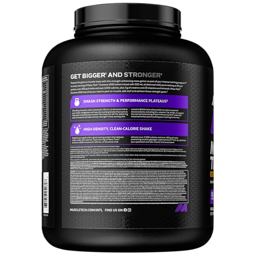 MuscleTech MassTech Extreme Protein Powder, Weight & Muscle Mass Gainer Muscletech