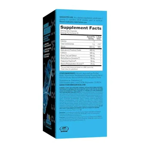 PERFORMIX Supercharged Preworkout - Sustained Energy, Endurance, and Mental Focus PERFORMIX