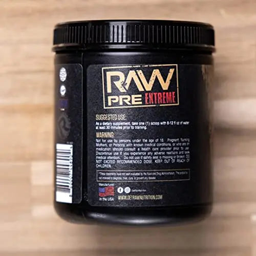 RAW Preworkout Extreme | High Stimulant Preworkout Powder Drink, Extreme Energy RAW