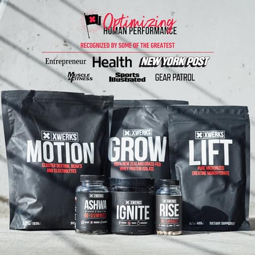 Xwerks Grow 100% New Zealand Grass-Fed Whey Protein - 25g of Pure Isolate Protein Xwerks