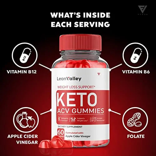 (2 Pack) Lean Valley Keto ACV Gummies Advanced Weight Loss Formula - Lean Valley Fyvus