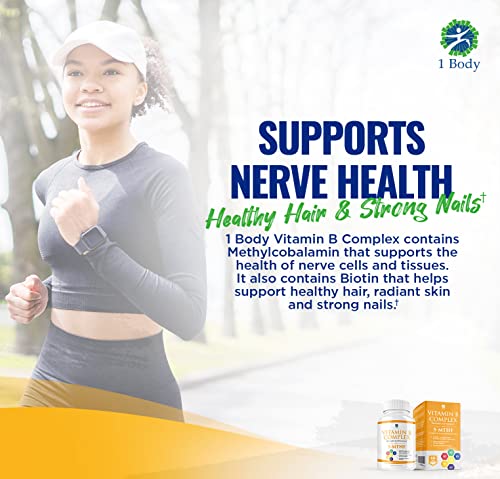 1 Body Vitamin B Complex – 5-MTHF Folate with B1, B2, B5, B6 1 Body