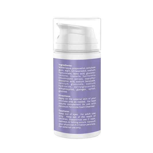 ZENZSUAL Vaginal Moisturizer Gel with Hyaluronic Acid, p-H Balanced, Water-Based for Women ZENZSUAL