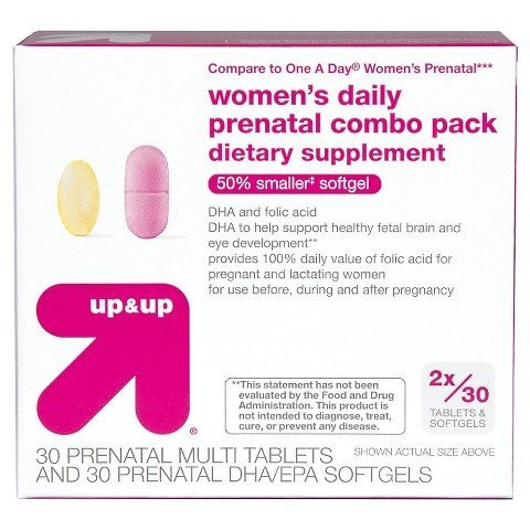 up&up Womens Daily Prenatal Combo Pack - 60 Count My Store