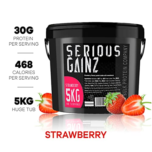 The Bulk Protein Company, SERIOUS GAINZ - Whey Protein Powder - Weight Gain, Mass Gainer The Bulk Protein Company