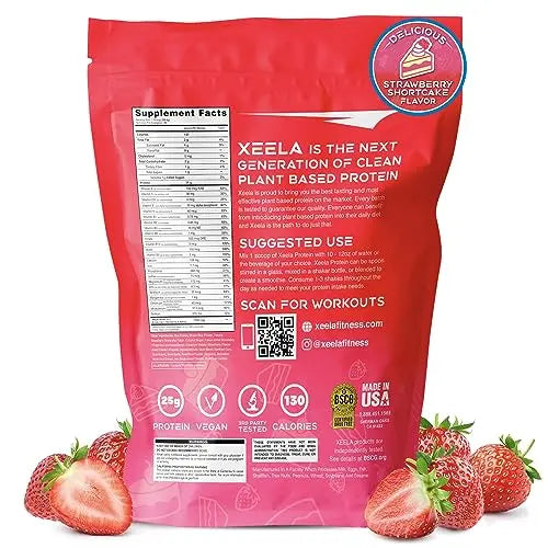 XEELA Plant Based Vegan Protein Powder - Independently Tested - 25g High Protein XEELA