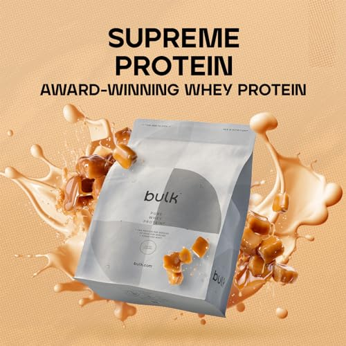 Bulk Pure Whey Protein Powder Shake, Salted Caramel, 500 g, Packaging May Vary Bulk