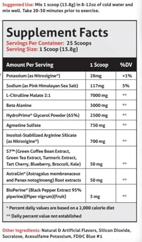 FRONTLINE FORMULATIONS Pumpageddon, Non Stim Pre-Workout Powder, Explosive FRONTLINE FORMULATIONS