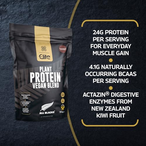 Healthspan Elite All Blacks Plant Protein Vegan Blend (750g) | 23g Protein Per Serving Healthspan Elite
