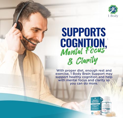 1 Body Brain Supplements for Memory and Focus - Support Healthy Brain 1 Body