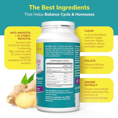 CONCEIVE PLUS Womens Ovulation Support - PCOS Supplement for Fertility CONCEIVE PLUS