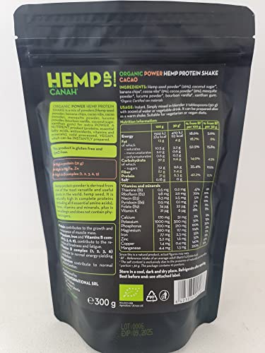 Canah Hemp Up Organic Protein Shake Powder – Muscle gain & Boost up Immune System, HEMP UP!