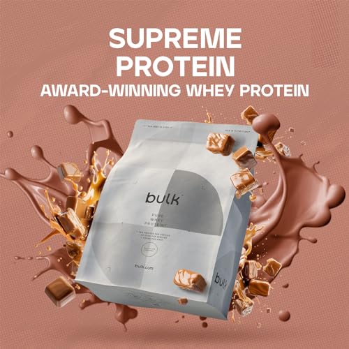 Bulk Pure Whey Protein Powder Shake, Chocolate Caramel, 2.5 kg, Packaging May Vary Bulk