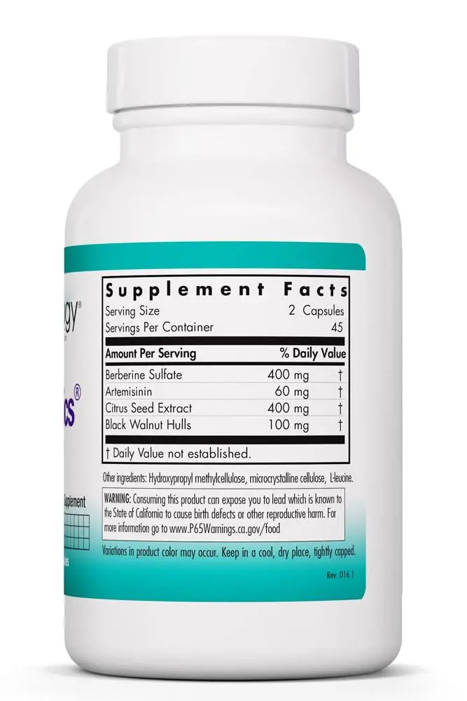 Nutricology TriBiotics - Berberine Artemisinin Botanical Blend - Gastrointestinal Support - Hypoallergenic - 45 Servings - 90 Capsules Allergy Research Group buy supplements Au