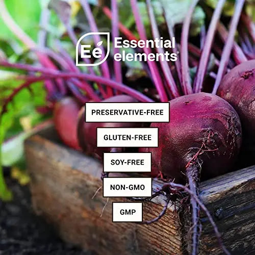Essential Elements PreWorkout Powder with Beet Root & ACV | Superfood Energy Supplement Essential Elements
