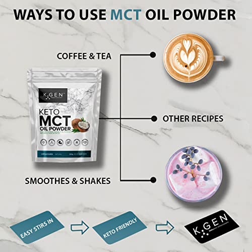 Keto MCT Oil Powder Pure Coconut MCT Keto Coffee Creamer | Premium Quality C8 Easily Absorbed & Digested K GEN ketogenic enhancementBuy Supplements Australia