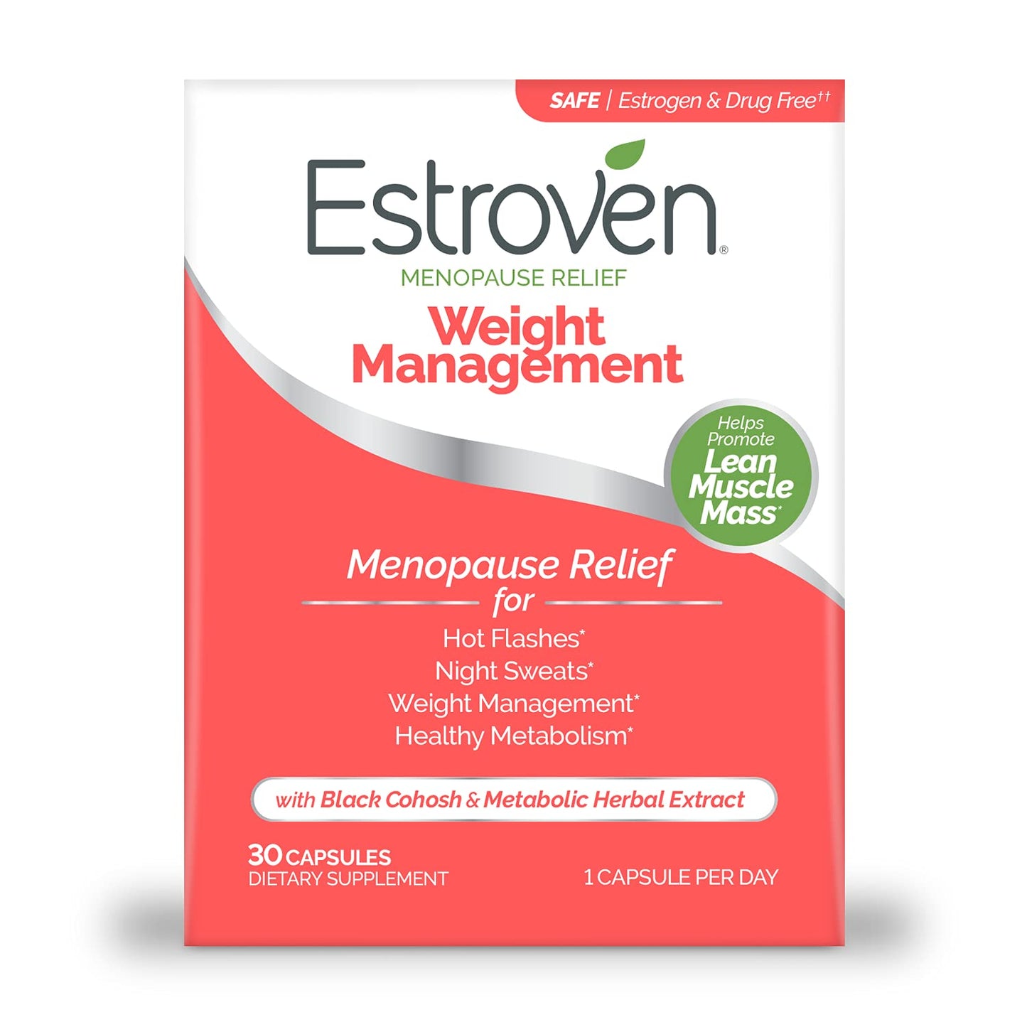 Estroven Weight Management for Menopause Relief - 30 Ct. & Mood Boost for Menopause Relief - 30 Ct Estroven