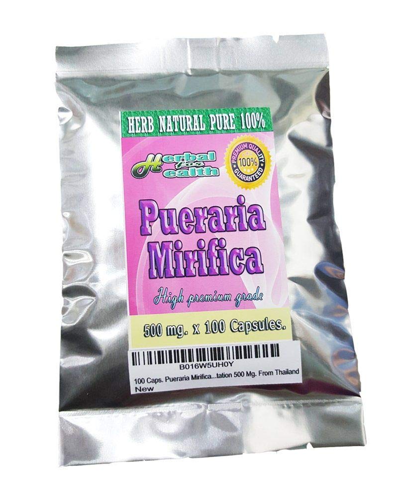 100 Caps. Pueraria Mirifica Powder Root Pure 100% Breast Augmentation 500 Mg My Store