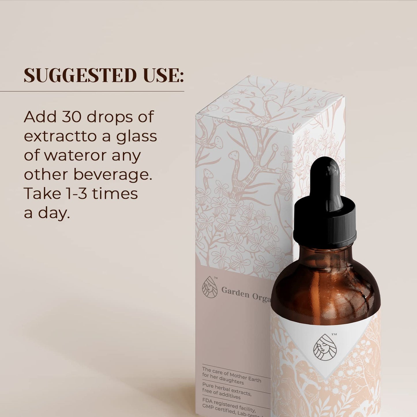 Wild Yam USDA Organic Alcohol-Free Extract | Dietary Supplement, High-Potency Tincture Garden Organics