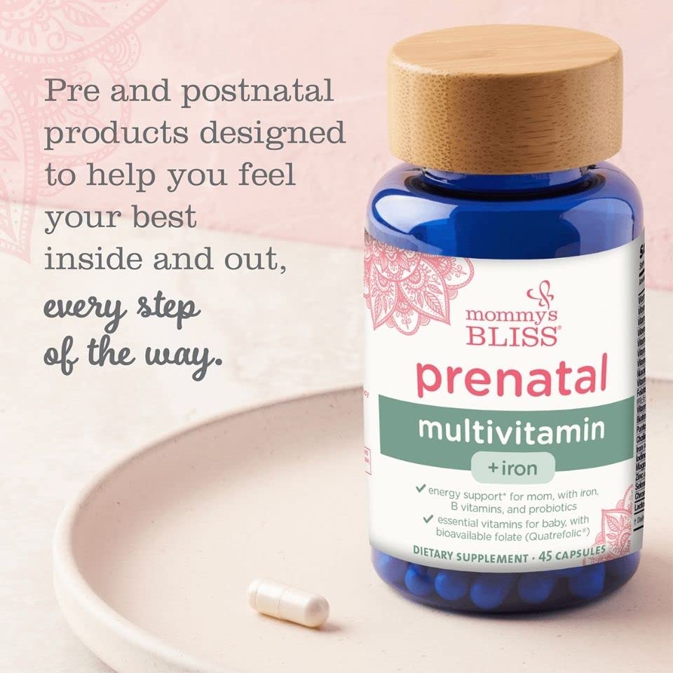 Mommy's Bliss Prenatal Multivitamin with Iron and Folic Acid, Supports Baby Development Mommy's Bliss
