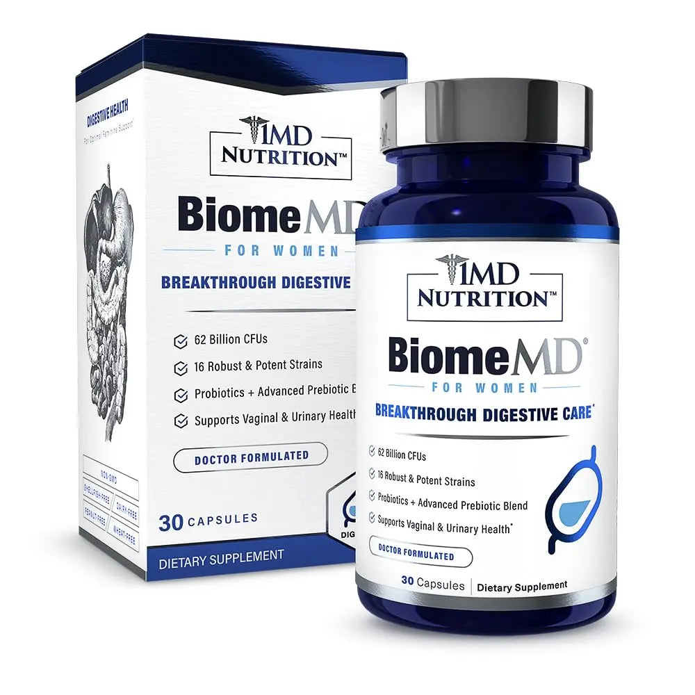1MD Nutrition BiomeMD Probiotics for Women - Daily Prebiotics and Probiotics for Women 1MD Nutrition