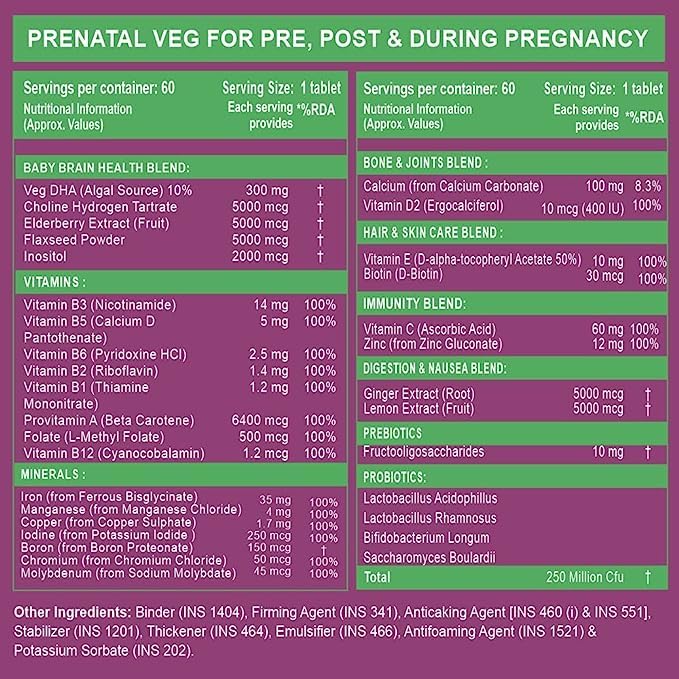 Multivitamin for Pregnancy with DHA 300mg Multivitamin for Women- 60 Tablets My Store
