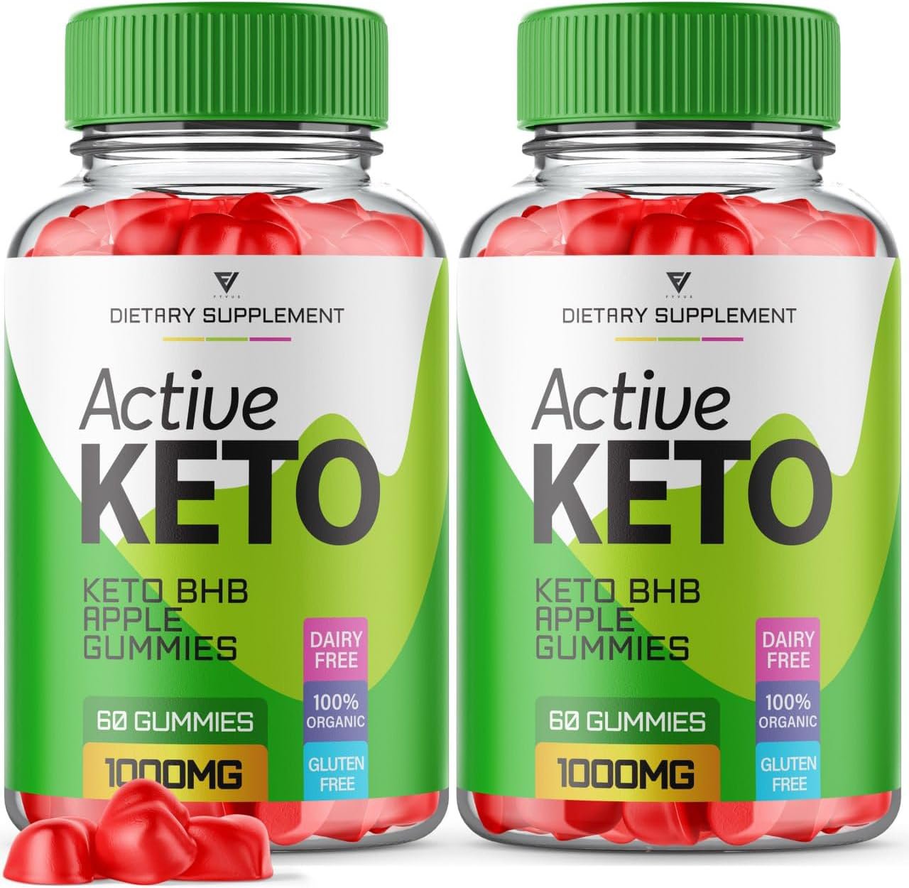 (2 Pack) Active Keto Gummies, Active Keto ACV Gummies for Weight Loss Active Keto