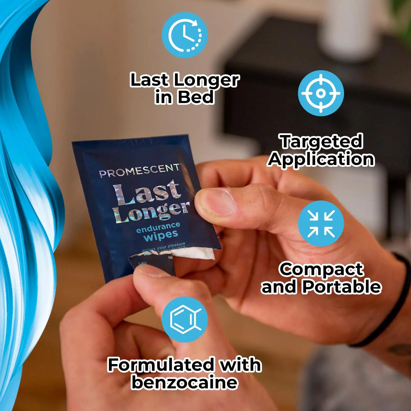 Promescent Delay Wipes Sexual Enhancer for Men to Last Longer in Bed, Extended Climax Control with Benzocaine for Male Genital Desensitizing - Increase Duration, Performance, and Stamina (21 Count) Promescent buy supplements Au