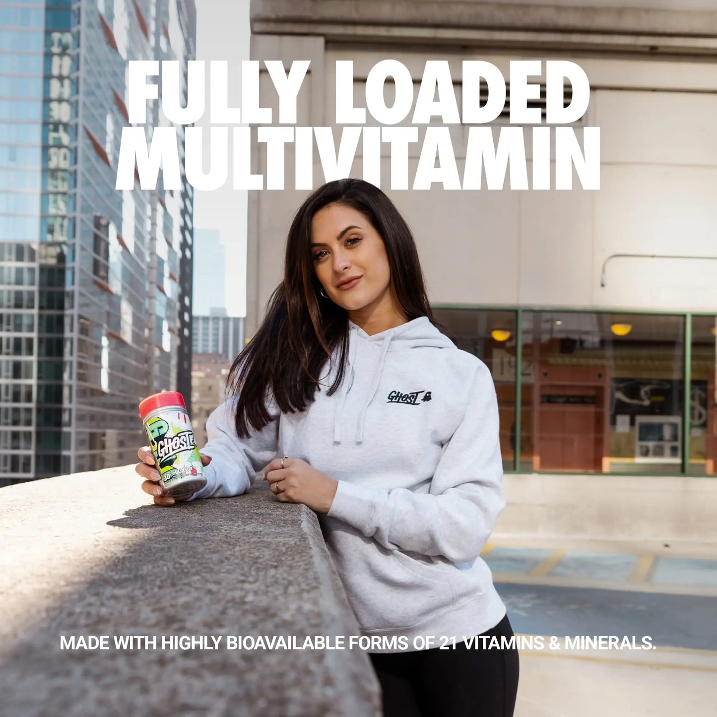 GHOST Multi Multivitamin for Men & Women, 90 Capsules - Loaded with 21 Vitamins GHOST