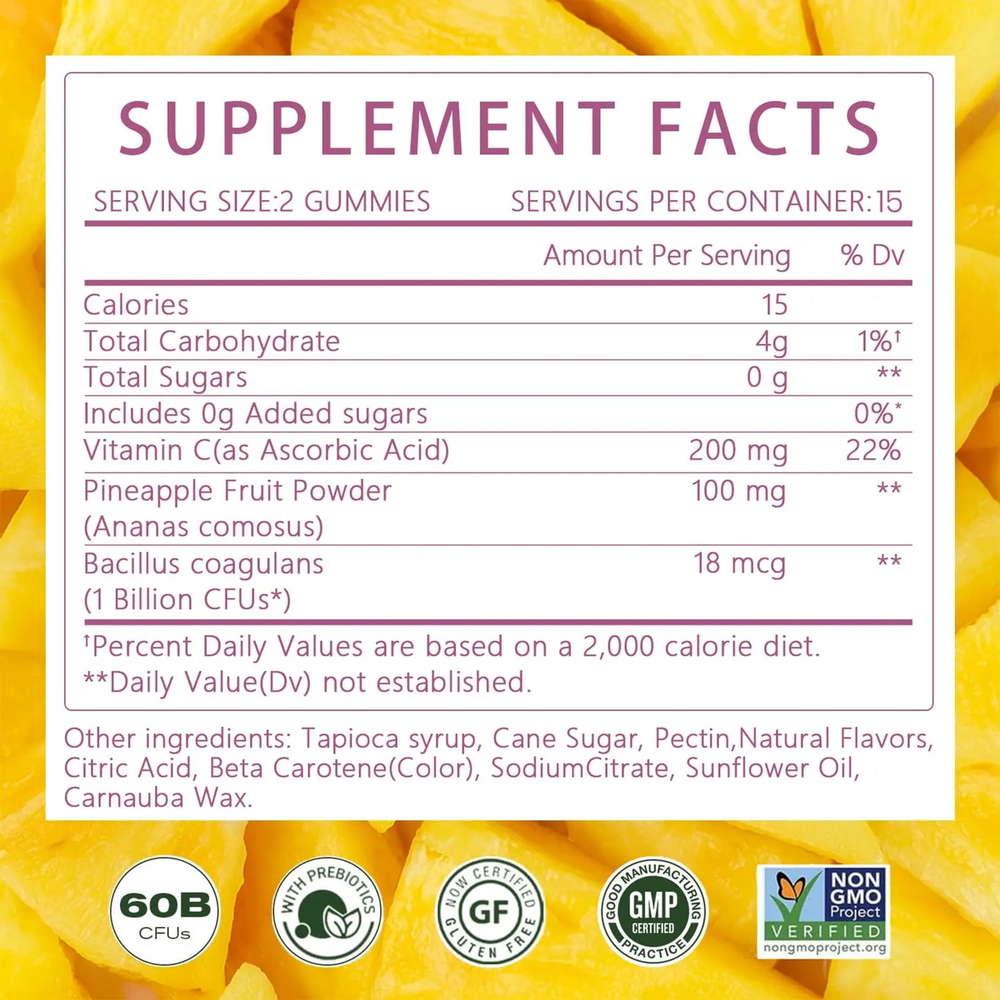 Montue Premium Diamond Feminine Balance Gummies-pH Balance with Prebiotics & Lactobacillus Probiotic Blend&Hawaiian Pineapple Immune Support,Vegan& Non-GMO(30 Gummies) Montue buy supplements Au