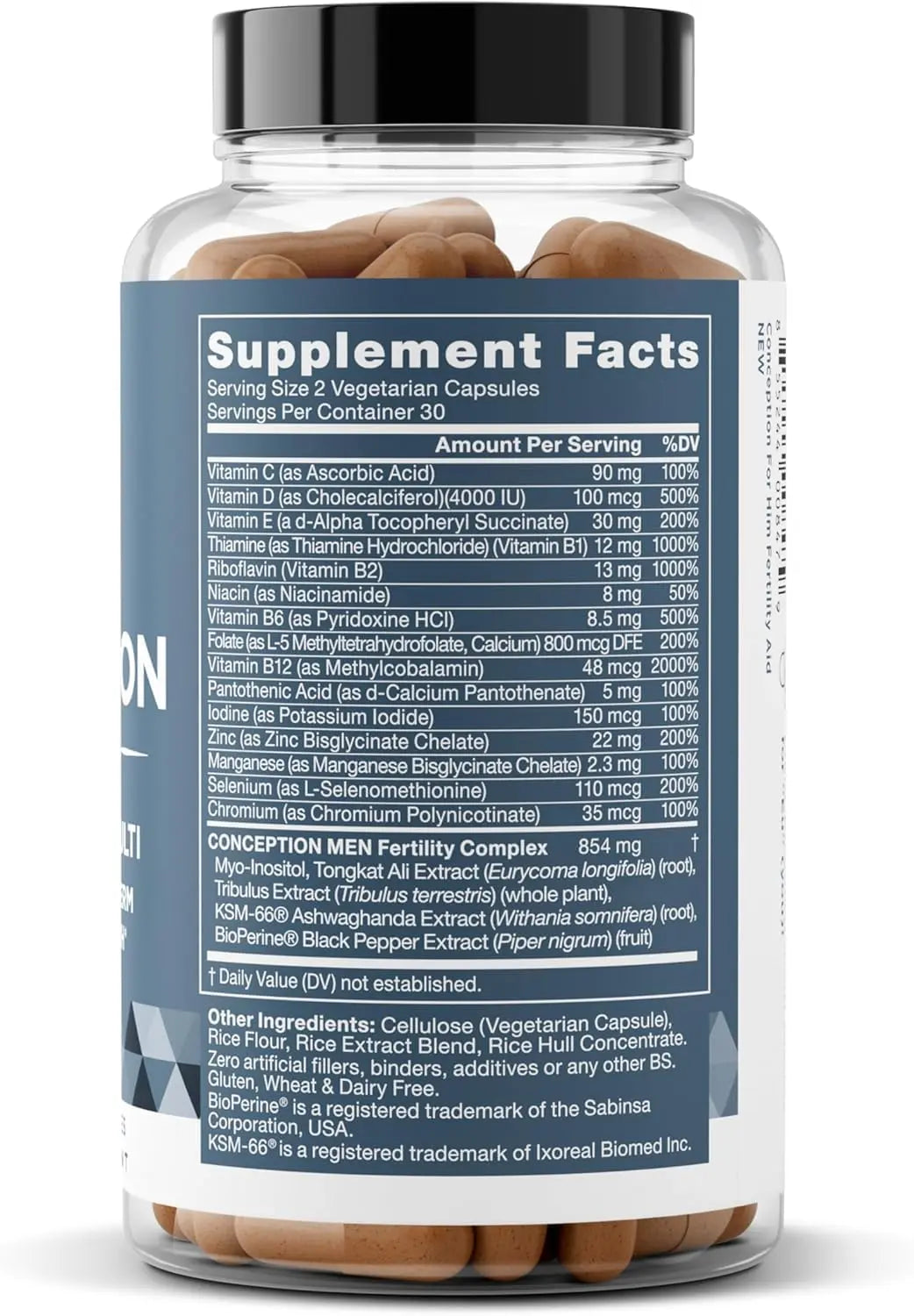 Conception for Him and Vital Liver Bundle - Male Fertility Booster & Prenatal Supplement + 9-in-1 Liver Support Eu Natural buy supplements Au