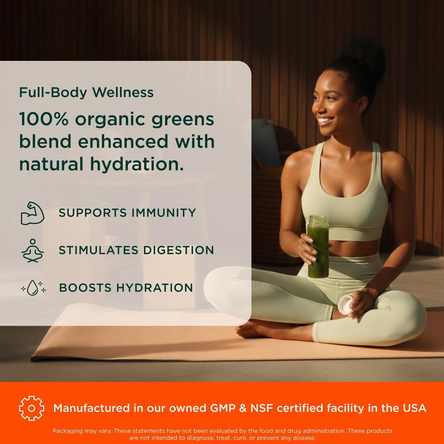 The Genius Brand Daily Superfood Greens - Organic Plant-Based Powder - Pineapple Flavor - Whole Food Blend with Greens, Fruits & Veggies - 30 Serving The Genius BrandBuy Supplements Australia