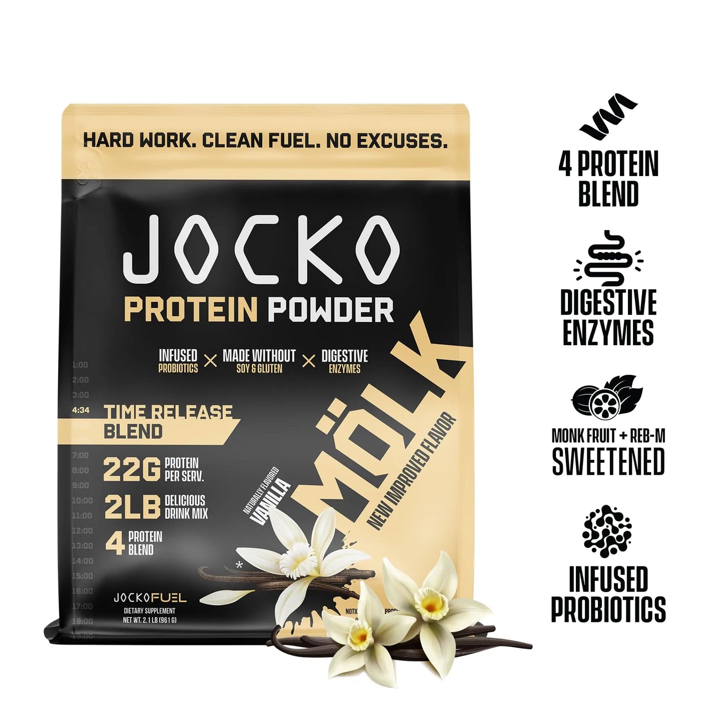 Jocko Pre Workout, Protein Powder, & Creatine Bundle (3 Pack) Jocko Fuel