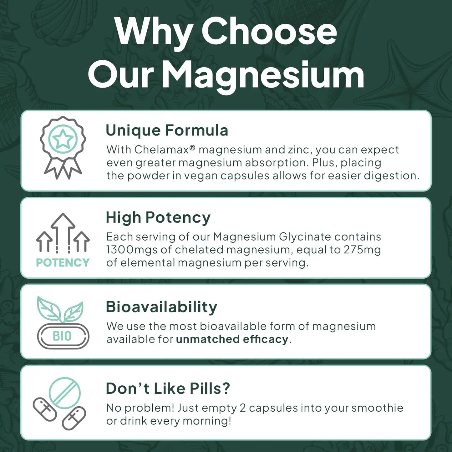 Organics Ocean Pure Magnesium Glycinate with Zinc - Maximum Strength Chelated Magnesium Supplement for Women and Men for Muscle Cramps and Sleep Support - 90 Capsule Organics Ocean buy supplements Au
