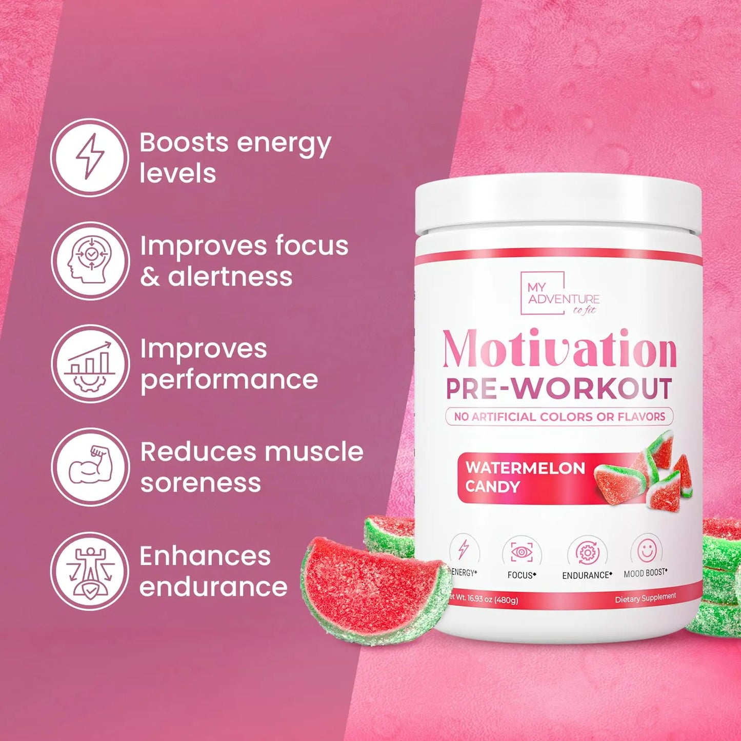 Pre Workout Powder for Men - Gluten Free Preworkout with Creatine for Muscle Endurance My Adventure to Fit