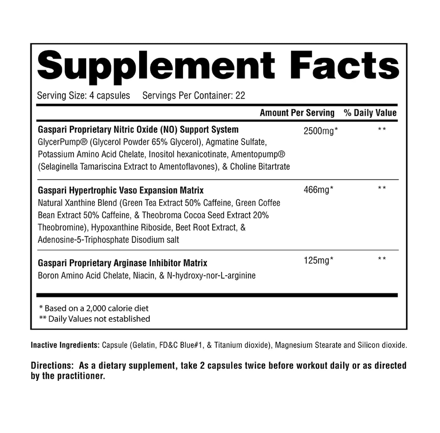 Gaspari Nutrition PlasmaJet, Legendary N.O. Nitric Oxide Maximizer, Increased Lean Mass Gaspari Nutrition