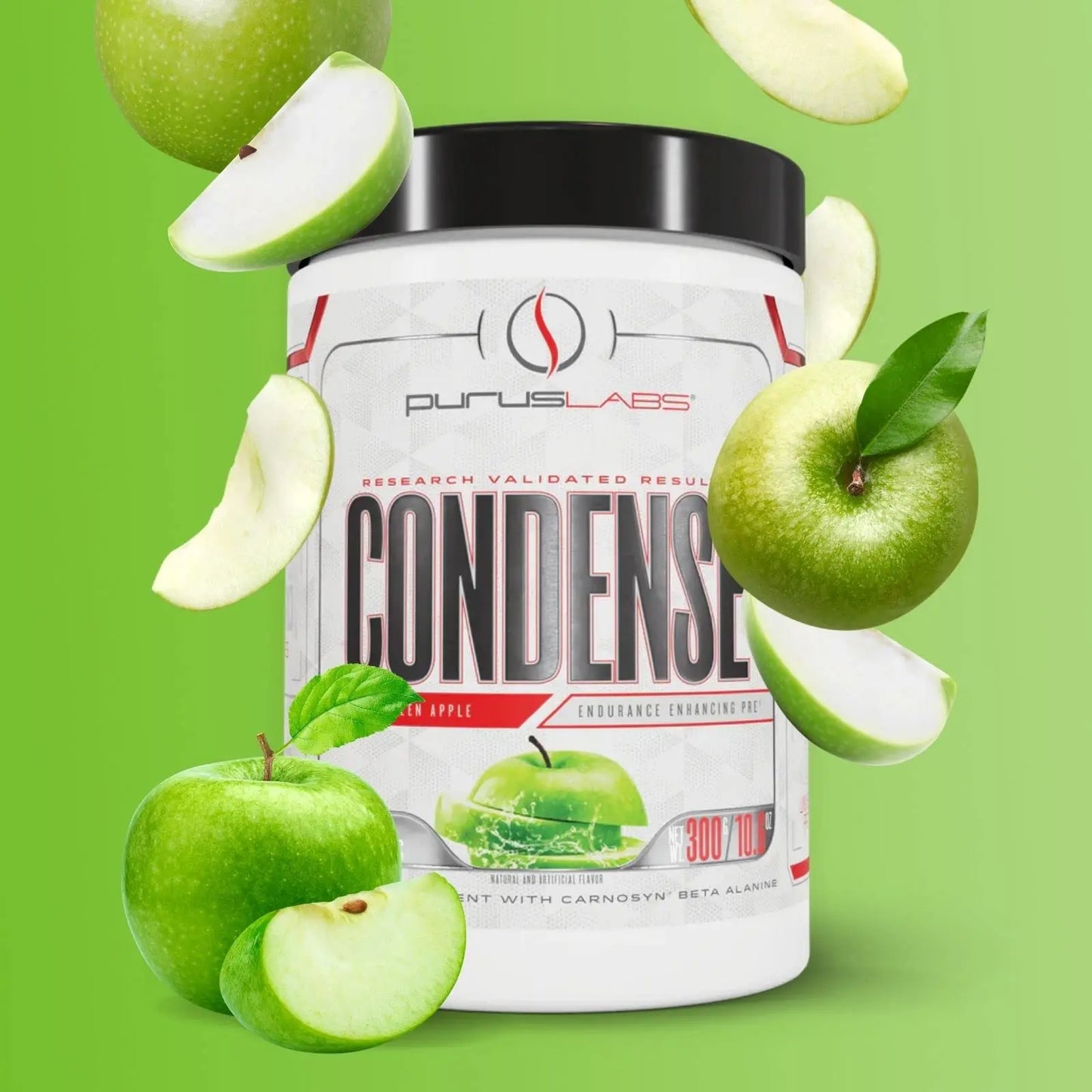 Purus Labs CONDENSE PreWorkout Powder, 40 Servings (Crisp Green Apple) Purus Labs