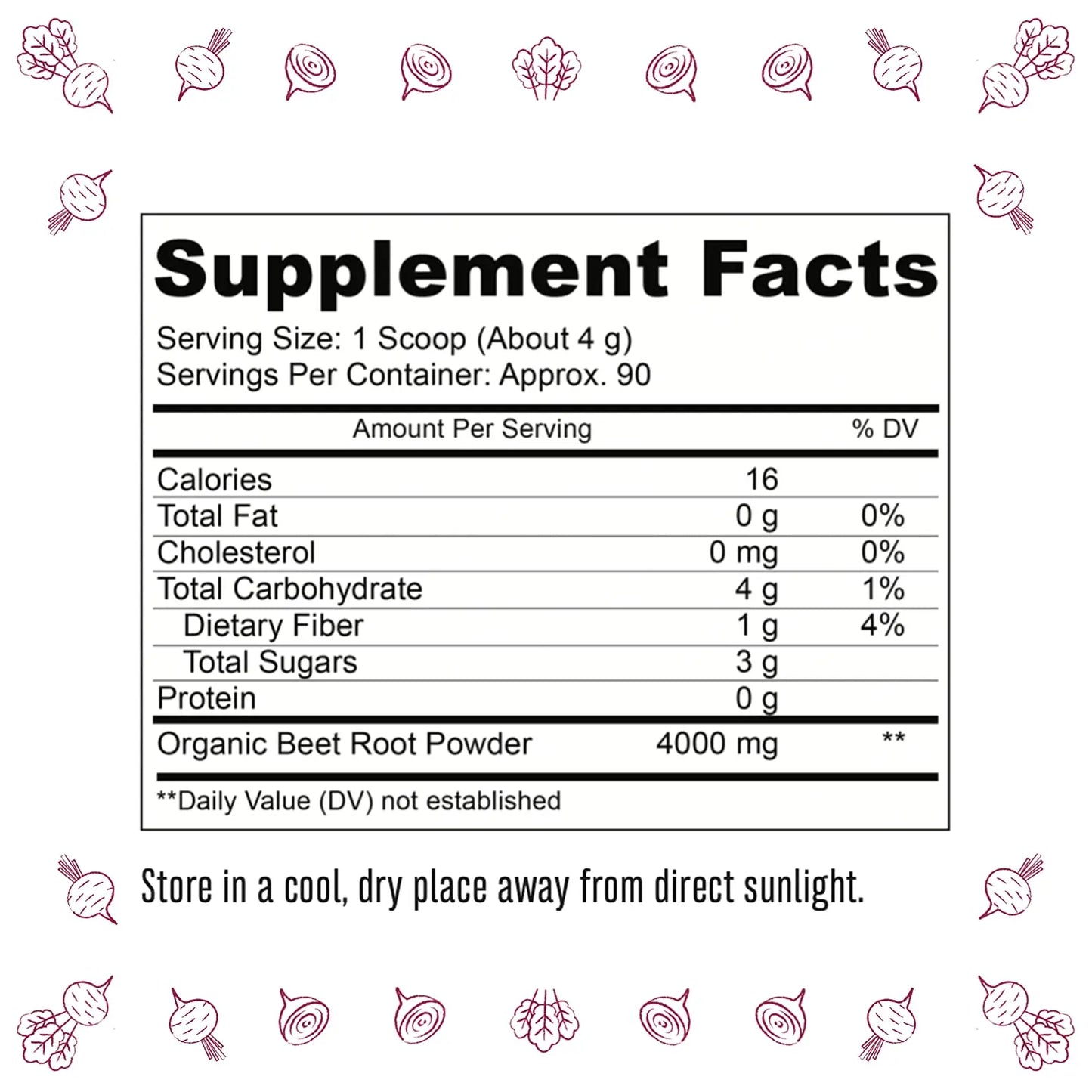 TruBaio Organic Beet Root Powder: Nitric Oxide Booster, Circulation and Stamina Increasing TruBaio