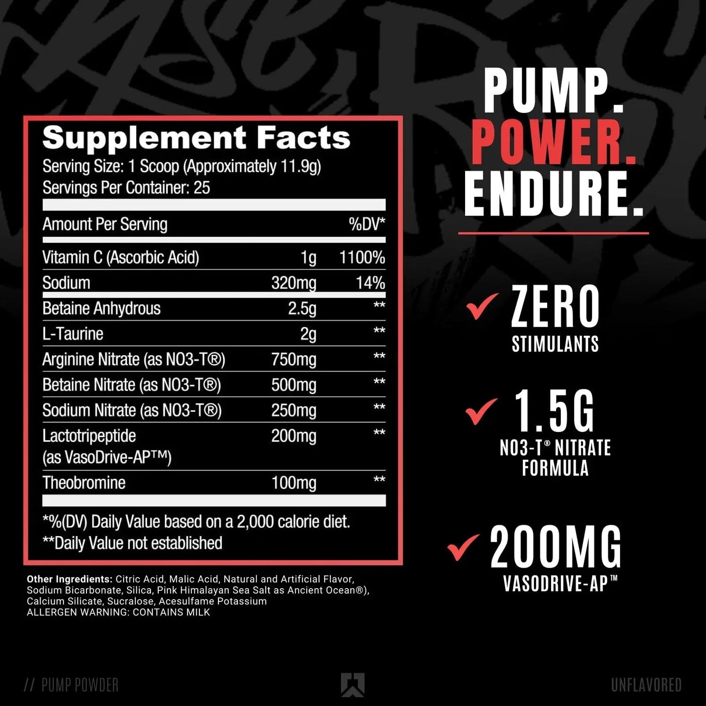 RYSE Up Supplements Project Blackout Pump Powder | Pump, Power, Endure | Betaine RYSE Up Supplements